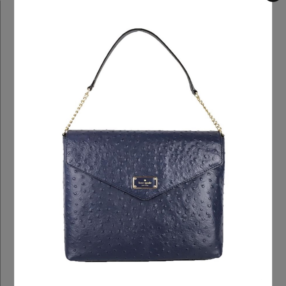 Kate Spade ostrich leather bag